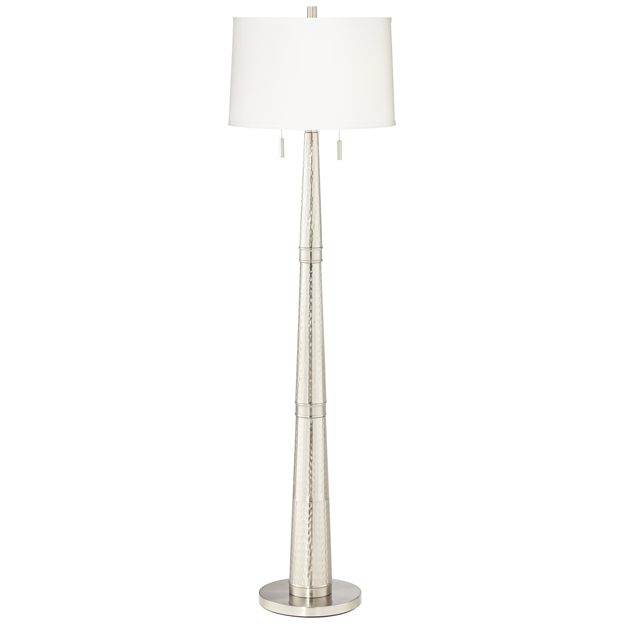 Hammered metal floor shop lamp